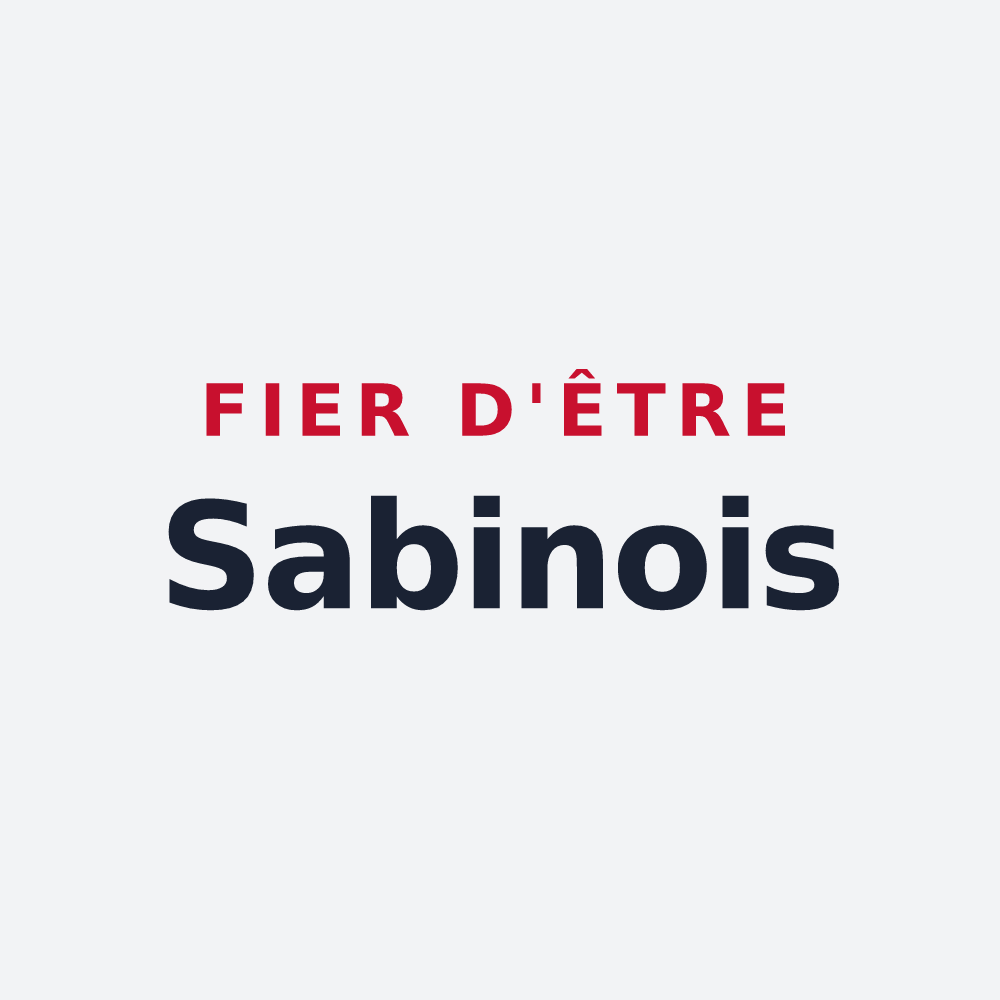Poster « Fier d'être Sabinois » — design pour Sainte-Sabine-sur-Longève