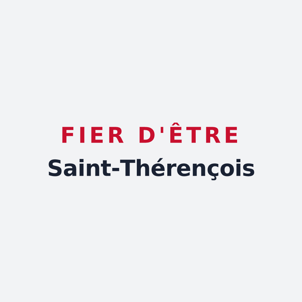 Poster « Fier d'être Saint-Thérençois » — design pour Sainte-Thérence