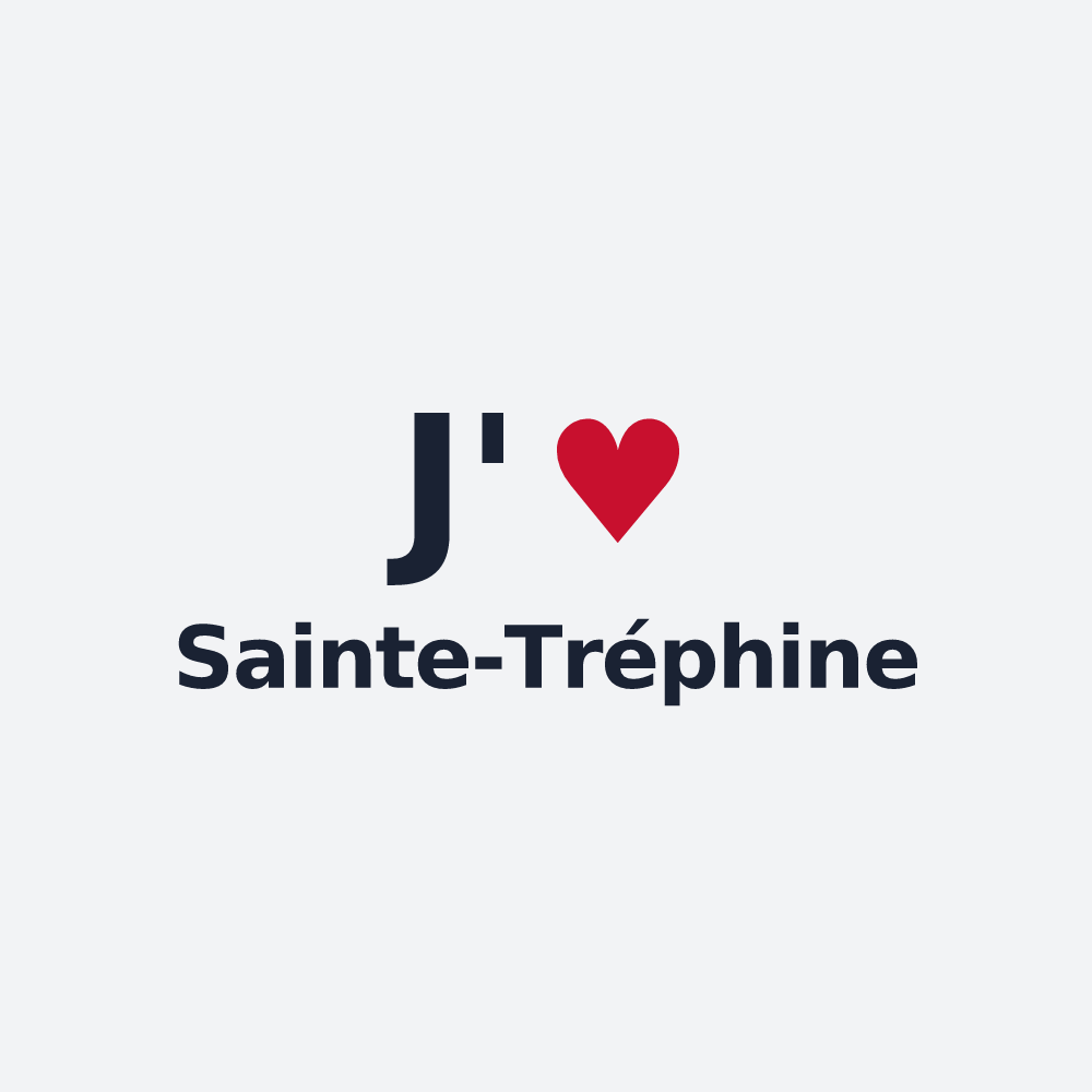 Poster personnalisé Sainte-Tréphine — design J'aime Sainte-Tréphine