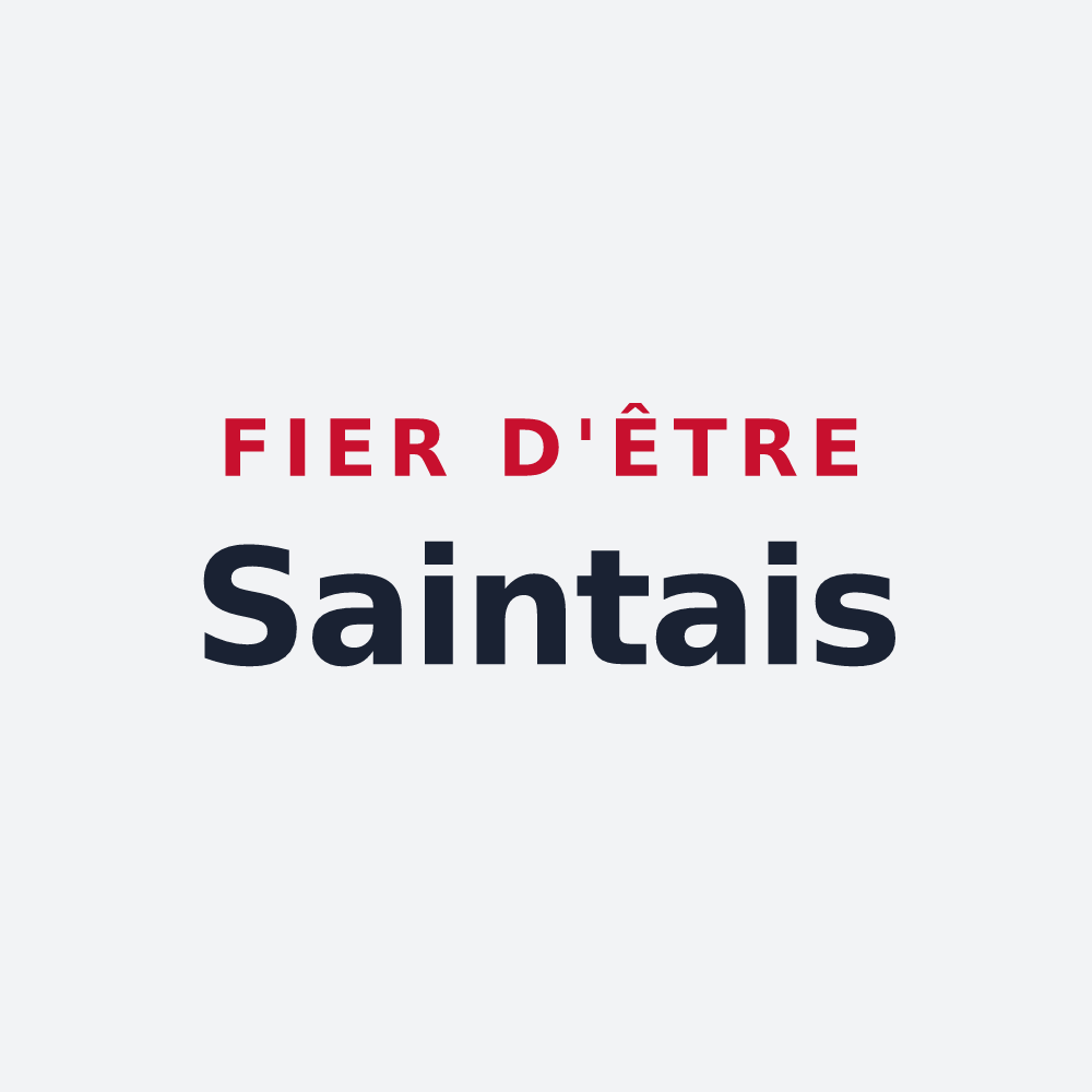 Poster « Fier d'être Saintais » — design pour Saintes