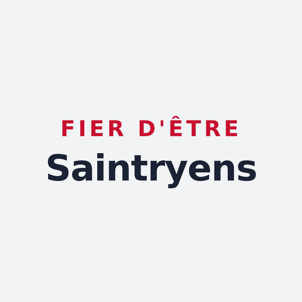 Poster « Fier d'être Saintryens » — design pour Saintry-sur-Seine