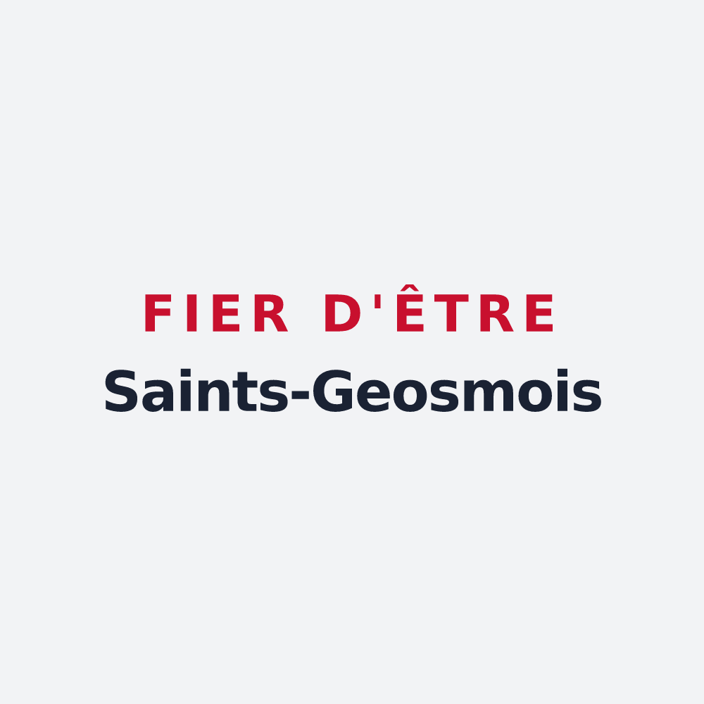 Poster « Fier d'être Saints-Geosmois » — design pour Saints-Geosmes