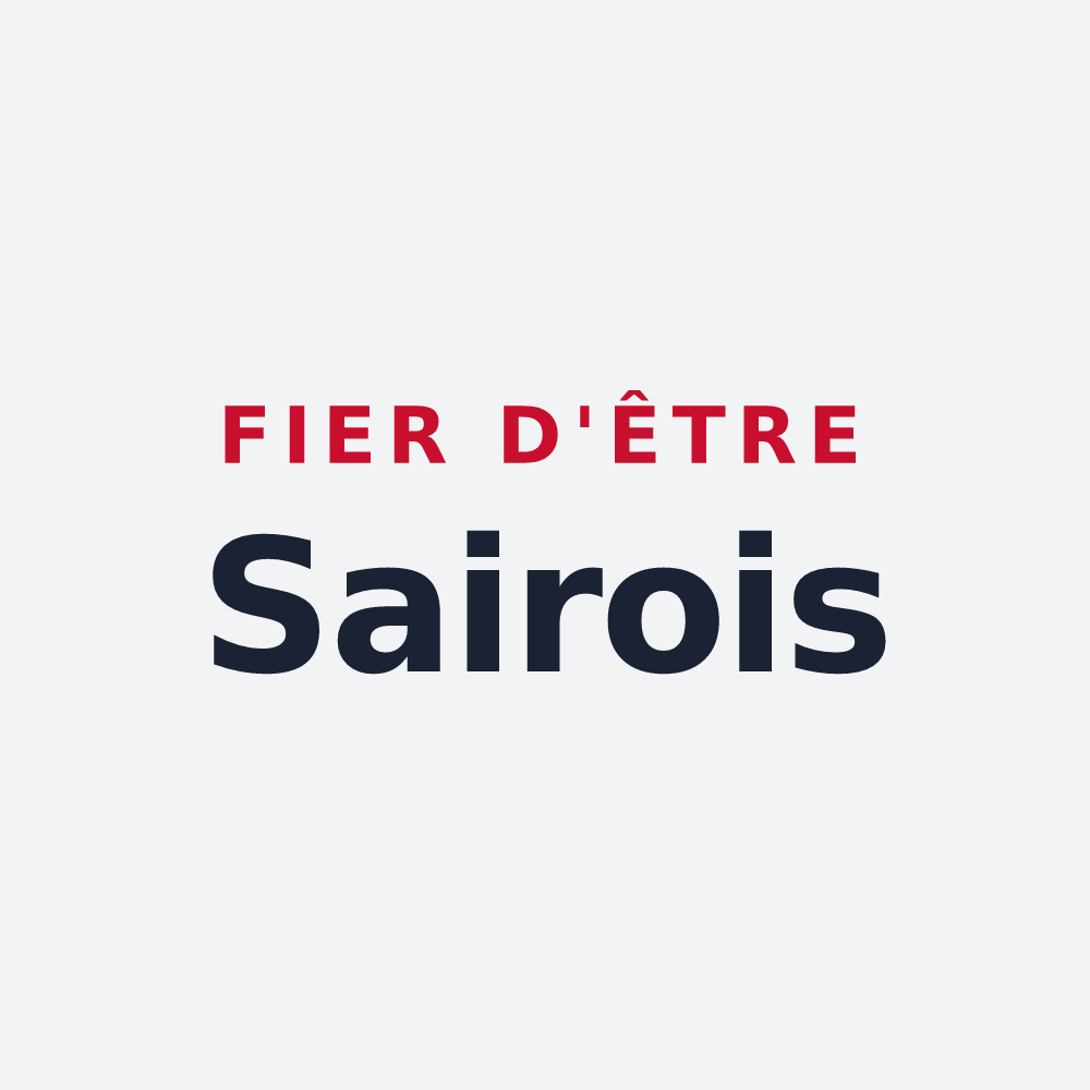 Poster « Fier d'être Sairois » — design pour Saires-la-Verrerie