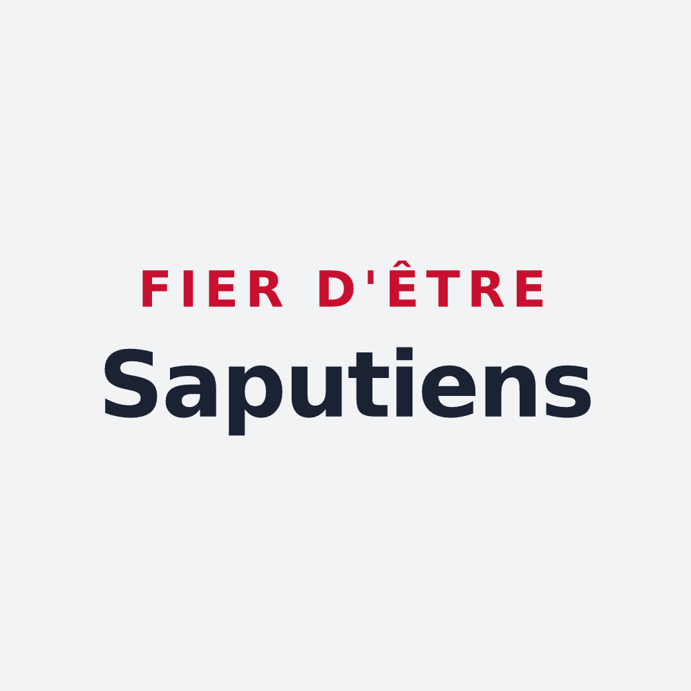 Poster « Fier d'être Saputiens » — design pour Saivres