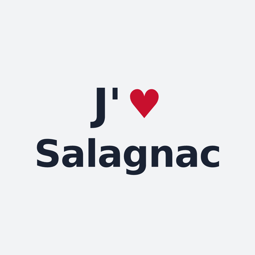 Poster personnalisé Salagnac — design J'aime Salagnac