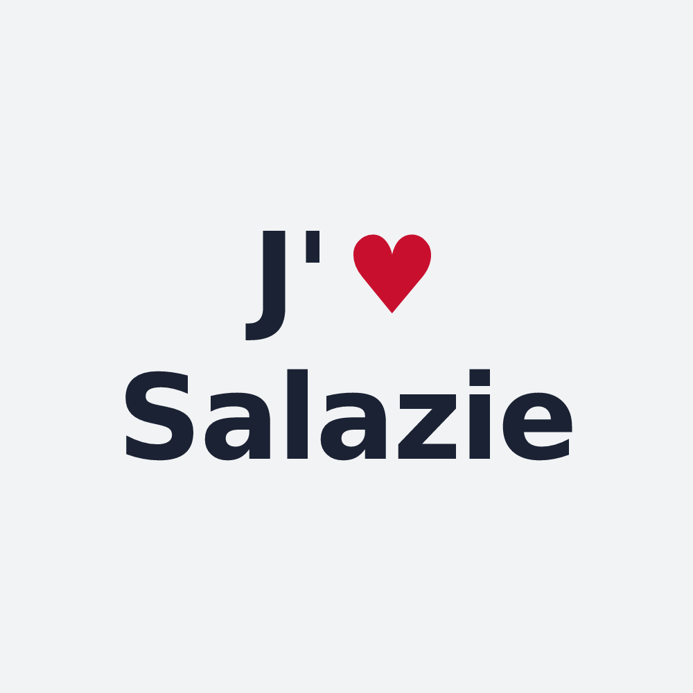 Poster personnalisé Salazie — design J'aime Salazie