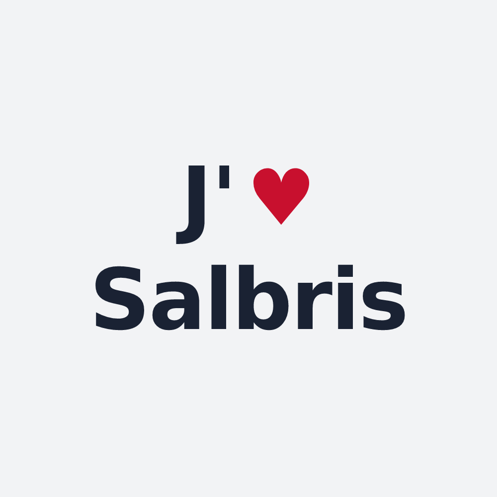 Poster personnalisé Salbris — design J'aime Salbris