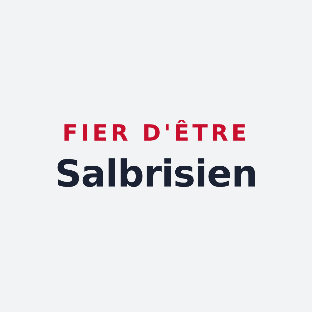 Poster « Fier d'être Salbrisien » — design pour Salbris