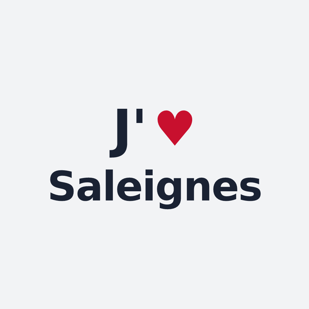 Poster personnalisé Saleignes — design J'aime Saleignes
