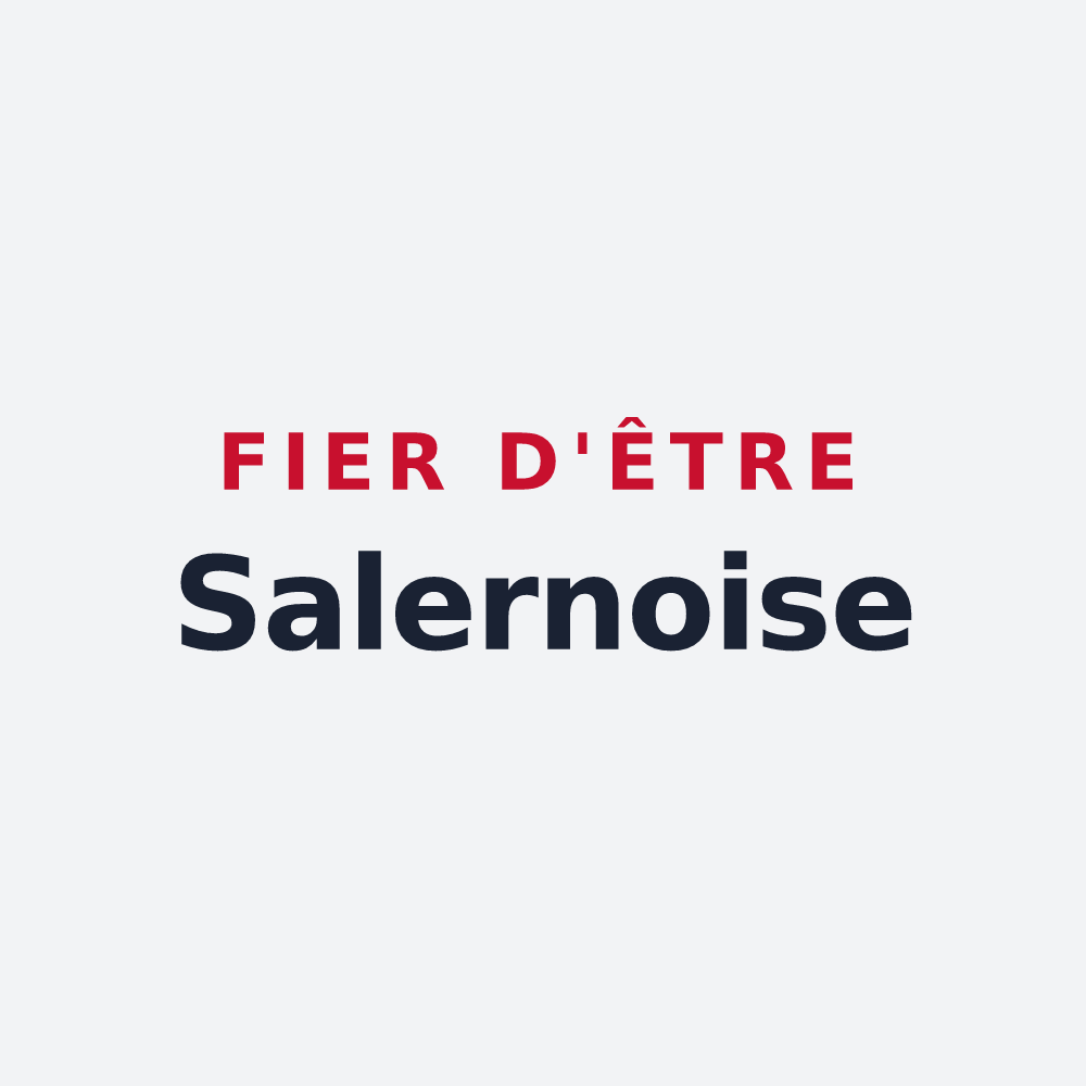 Poster « Fier d'être Salernoise » — design pour Salernes