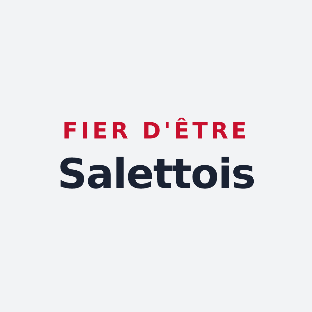 Poster « Fier d'être Salettois » — design pour Salettes