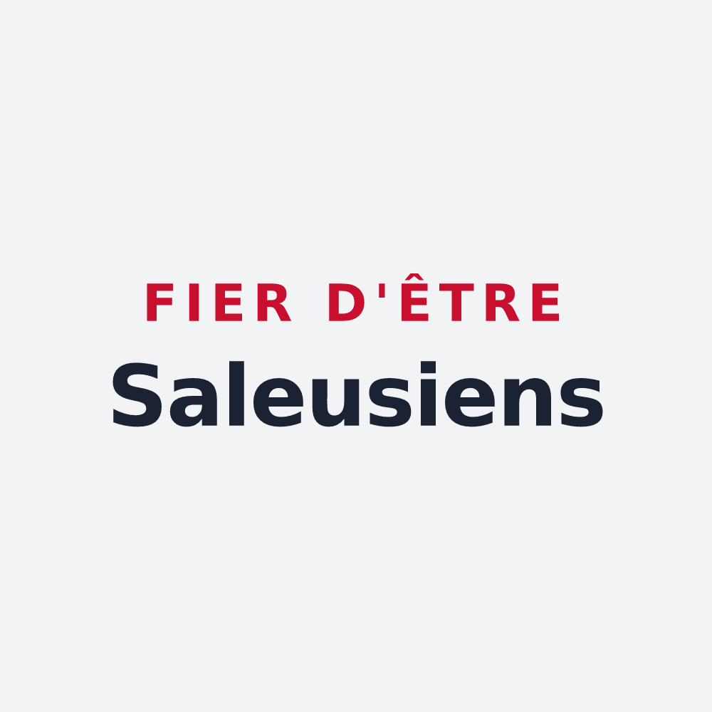 Poster « Fier d'être Saleusiens » — design pour Saleux