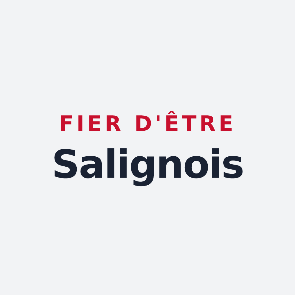 Poster « Fier d'être Salignois » — design pour Saligny-sur-Roudon