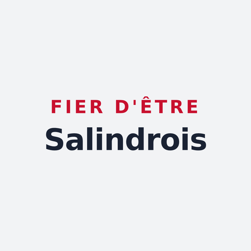 Poster « Fier d'être Salindrois » — design pour Salindres