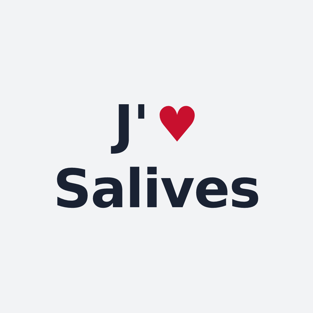 Poster personnalisé Salives — design J'aime Salives