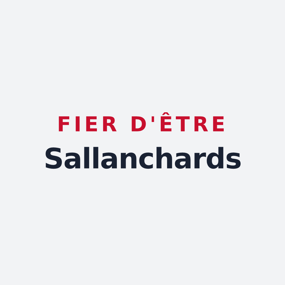 Poster « Fier d'être Sallanchards » — design pour Sallanches