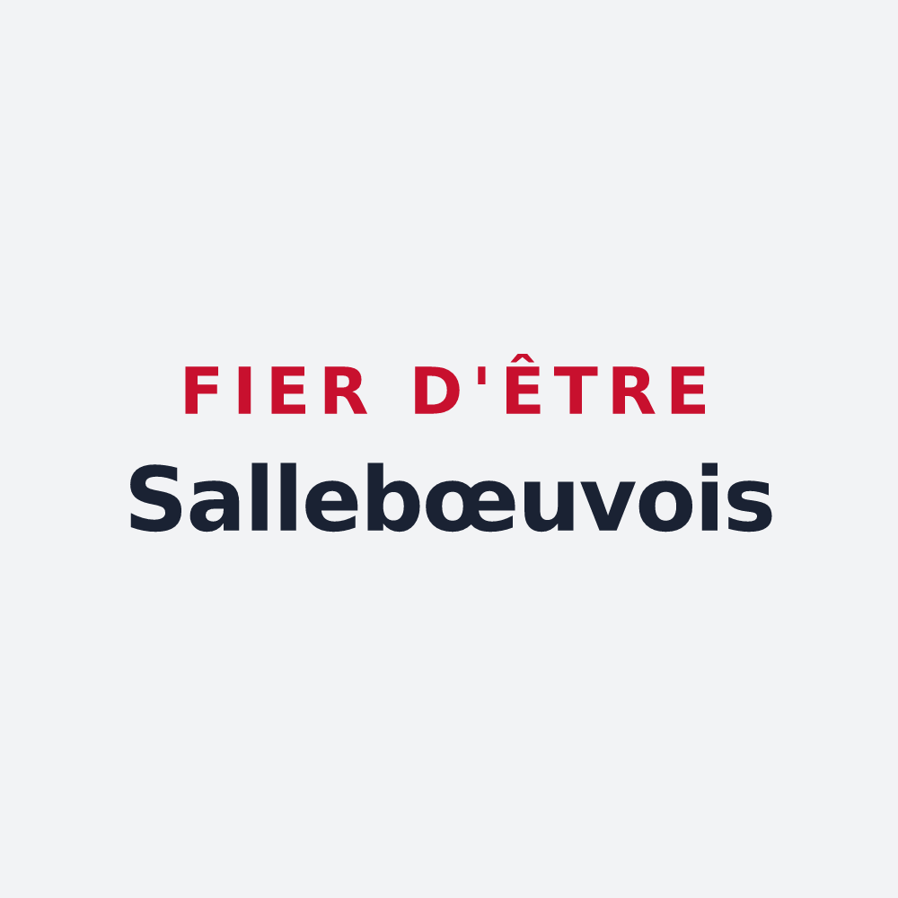 Poster « Fier d'être Sallebœuvois » — design pour Sallebœuf