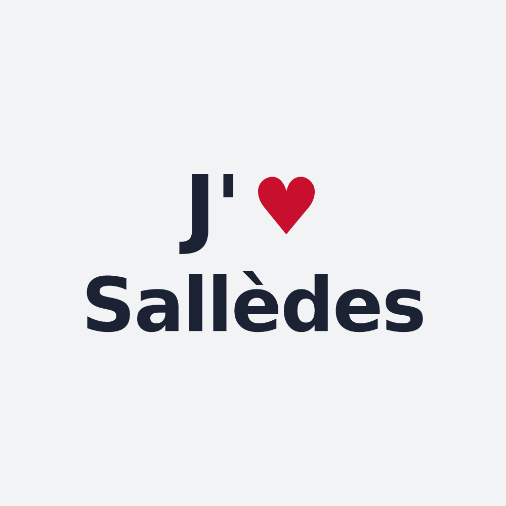 Poster personnalisé Sallèdes — design J'aime Sallèdes