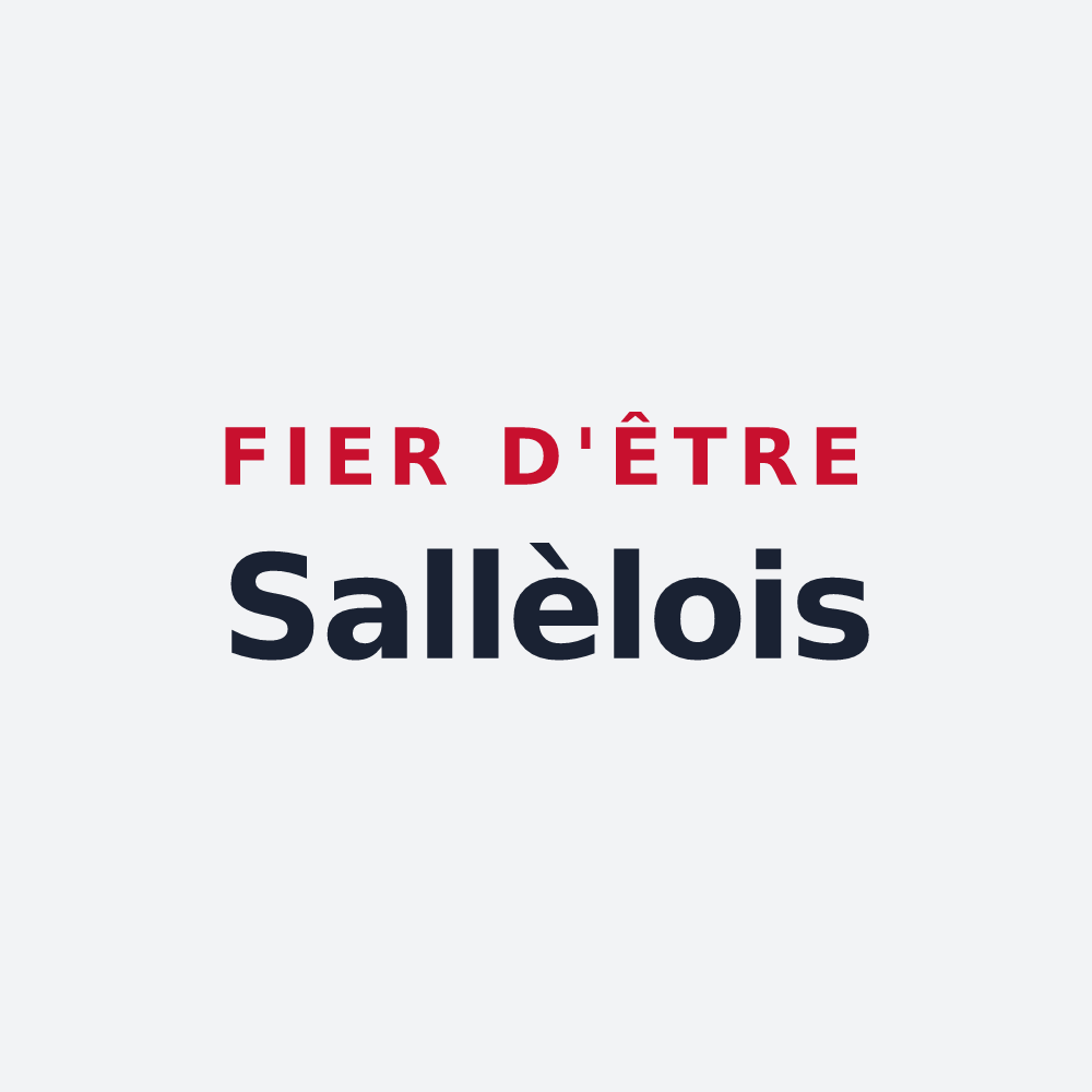 Poster « Fier d'être Sallèlois » — design pour Sallèles-Cabardès