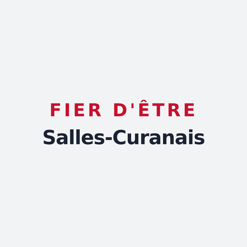 Poster « Fier d'être Salles-Curanais » — design pour Salles-Curan