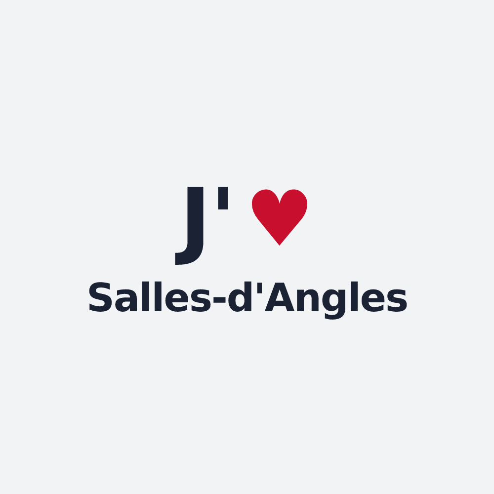 Poster personnalisé Salles-d'Angles — design J'aime Salles-d'Angles