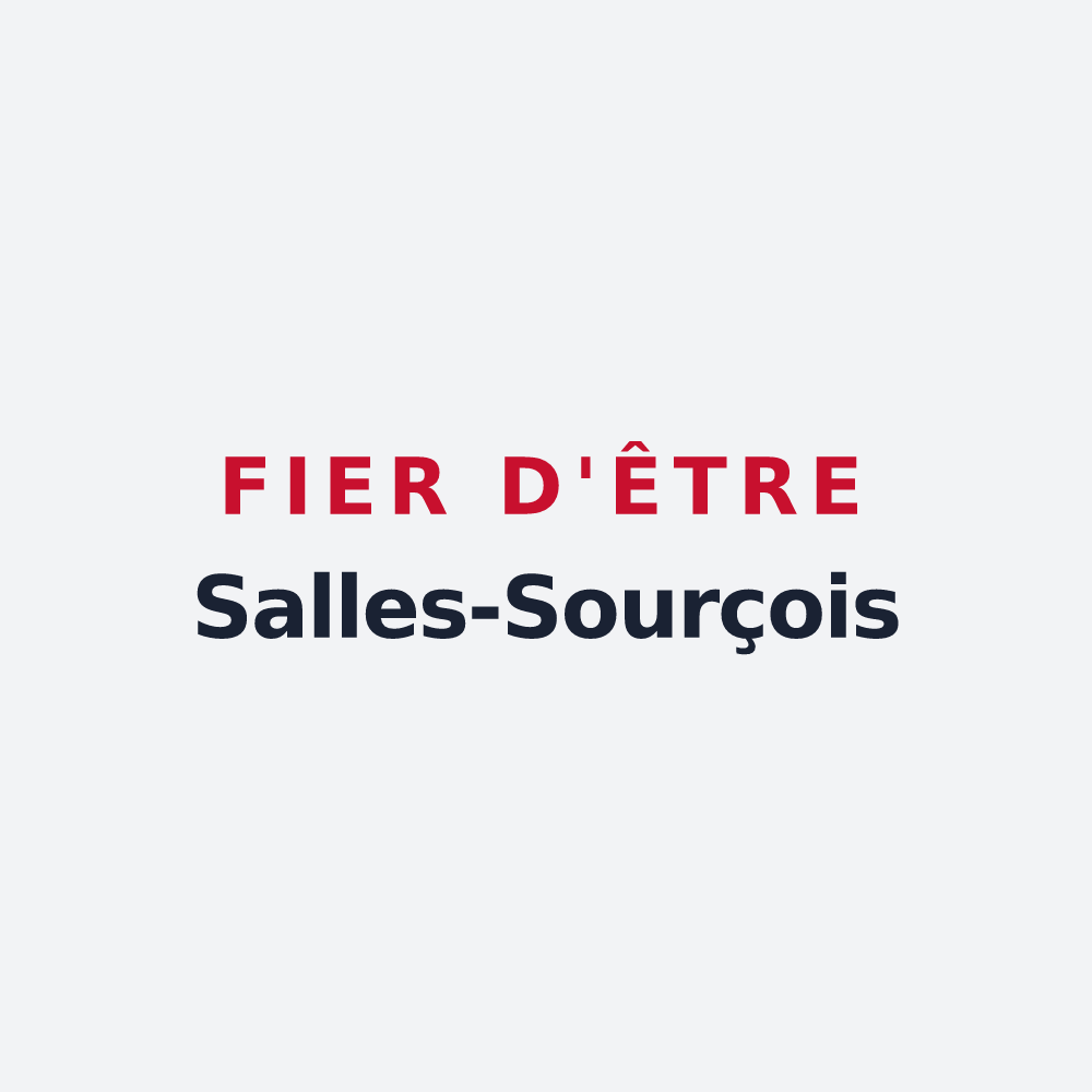 Poster « Fier d'être Salles-Sourçois » — design pour Salles-la-Source