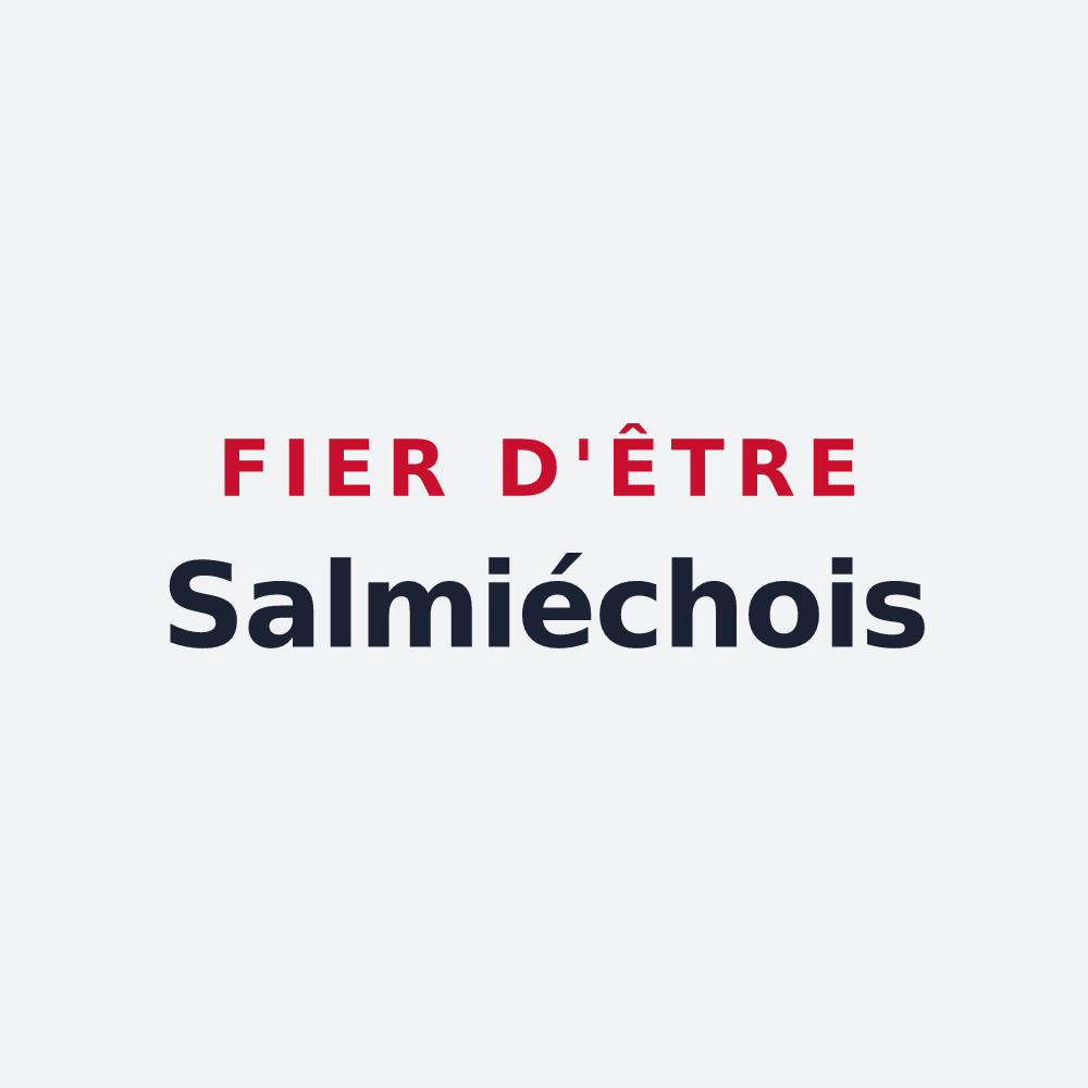 Poster « Fier d'être Salmiéchois » — design pour Salmiech