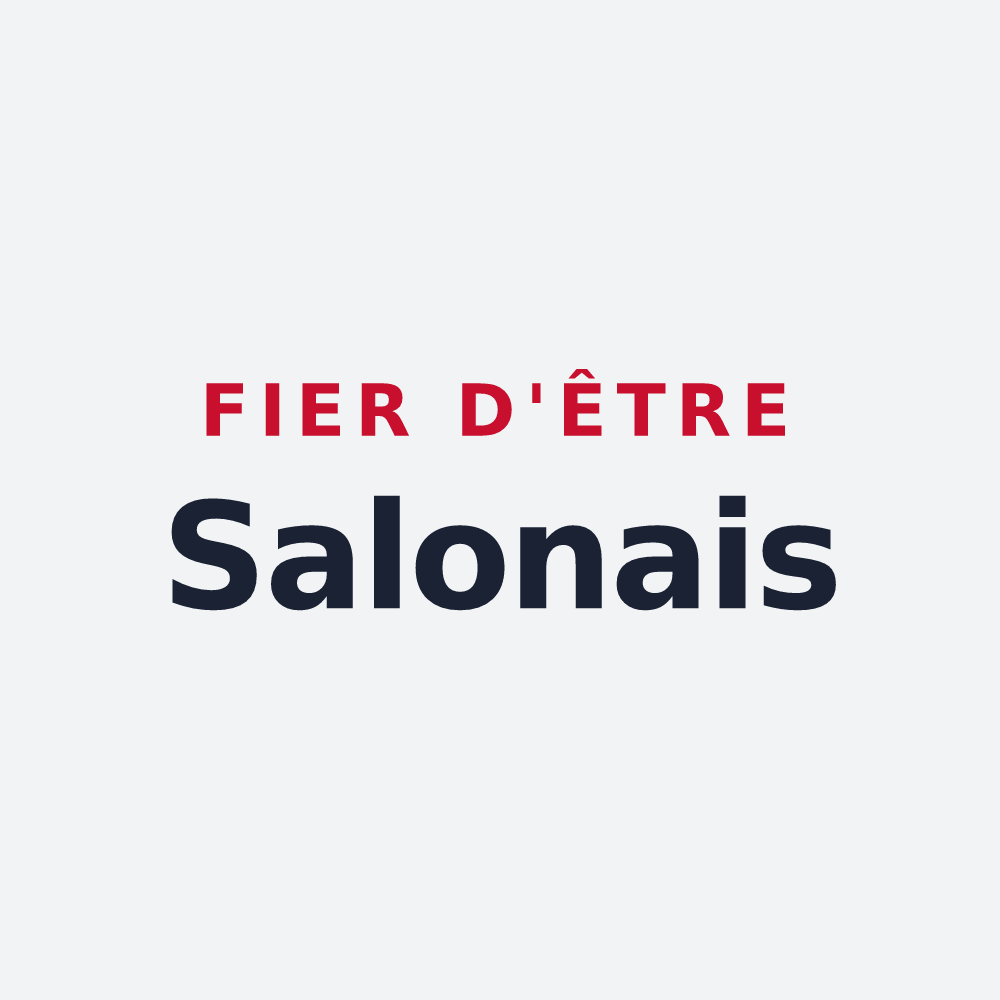 Poster « Fier d'être Salonais » — design pour Salon-de-Provence