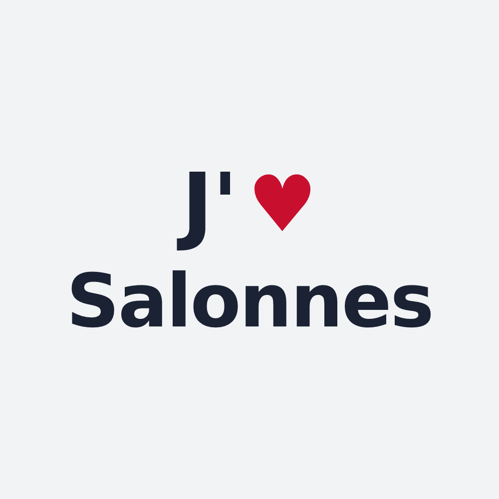 Poster personnalisé Salonnes — design J'aime Salonnes