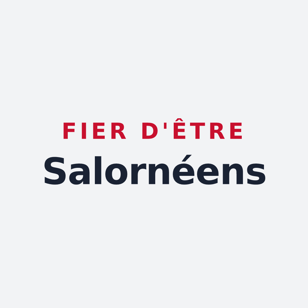 Poster « Fier d'être Salornéens » — design pour Salornay-sur-Guye