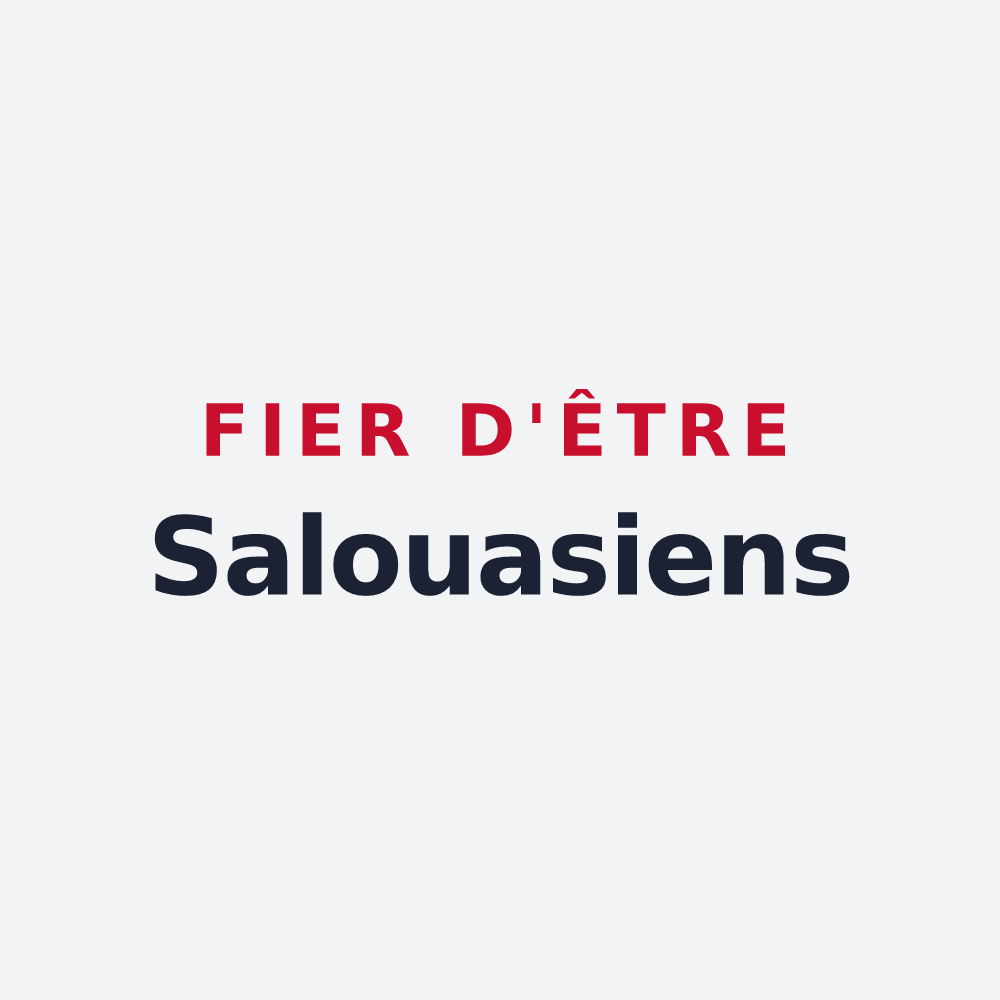 Poster « Fier d'être Salouasiens » — design pour Salouël