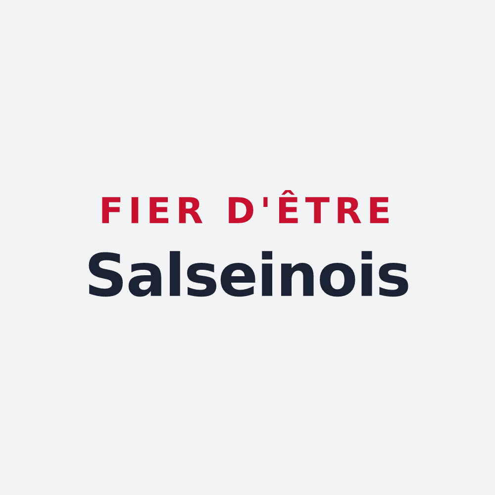 Poster « Fier d'être Salseinois » — design pour Salsein