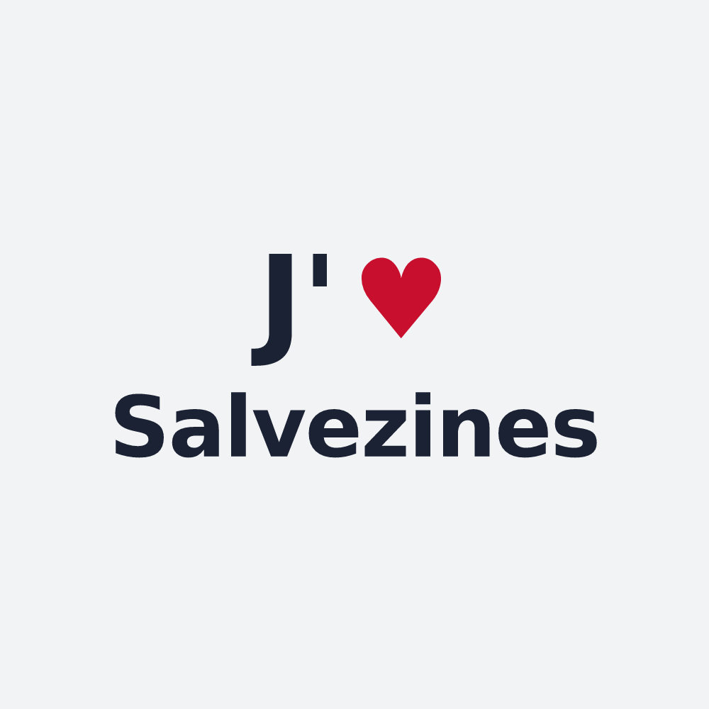 Poster personnalisé Salvezines — design J'aime Salvezines