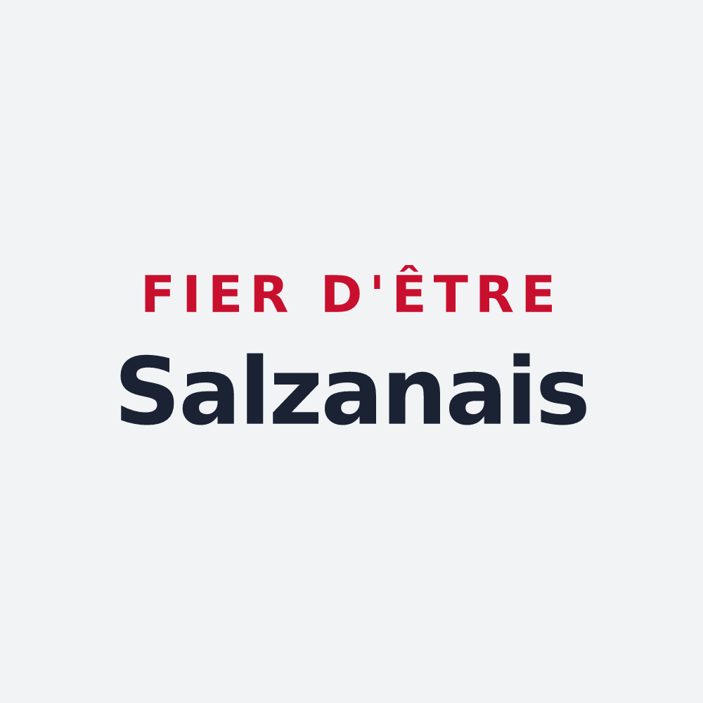 Poster « Fier d'être Salzanais » — design pour Salza