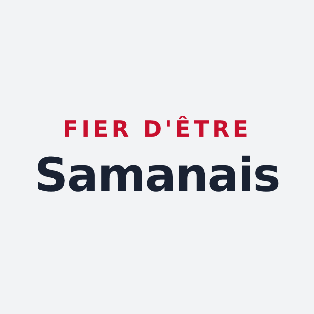 Poster « Fier d'être Samanais » — design pour Saman