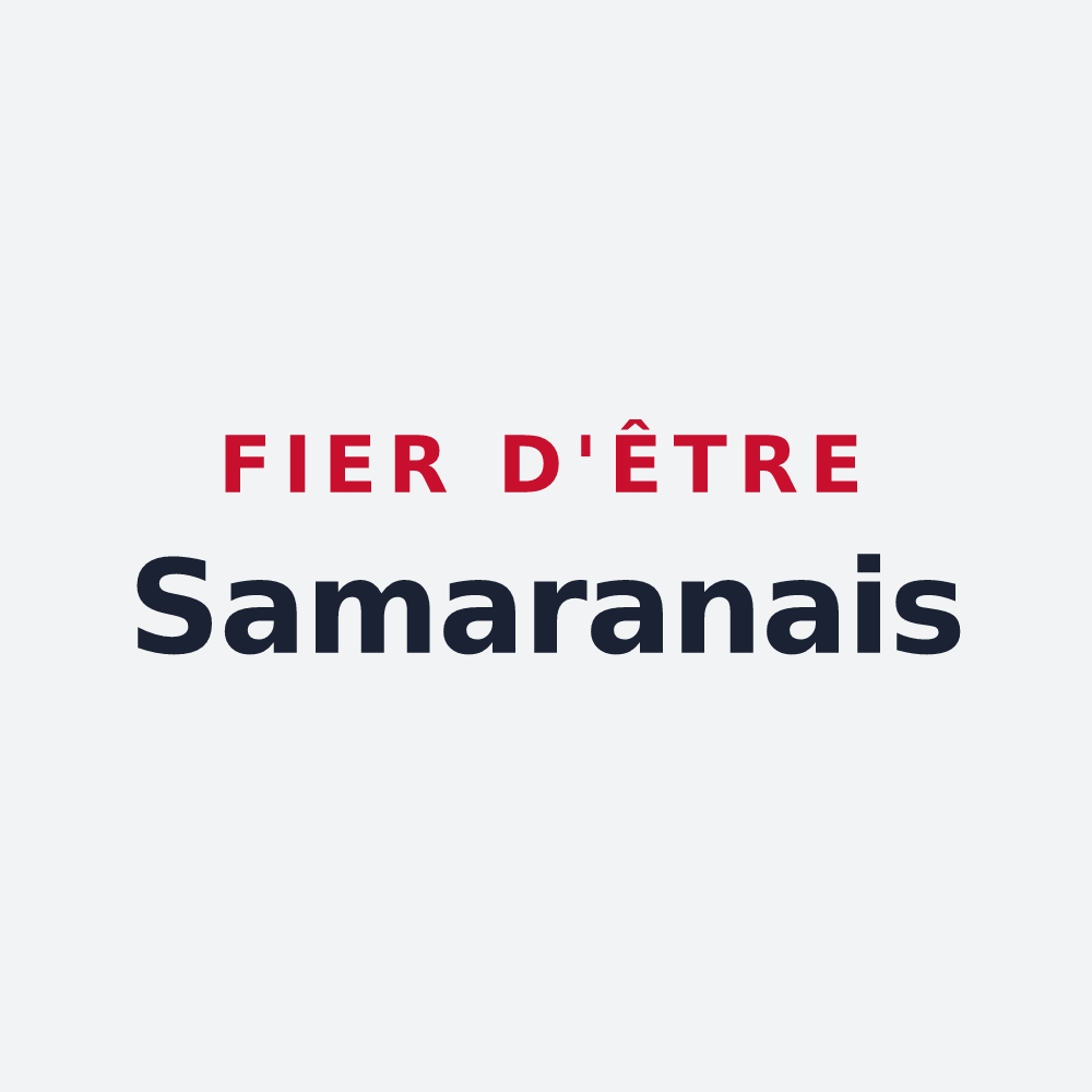 Poster « Fier d'être Samaranais » — design pour Samaran