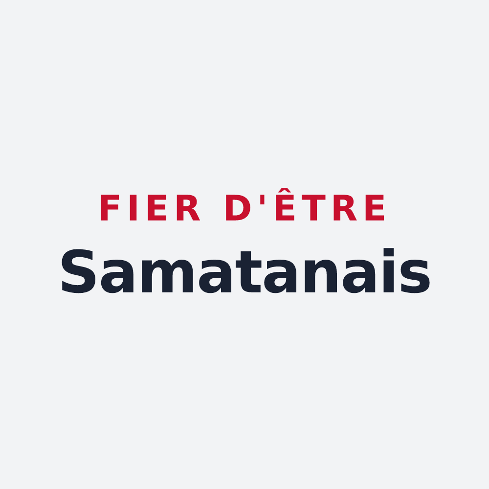 Poster « Fier d'être Samatanais » — design pour Samatan