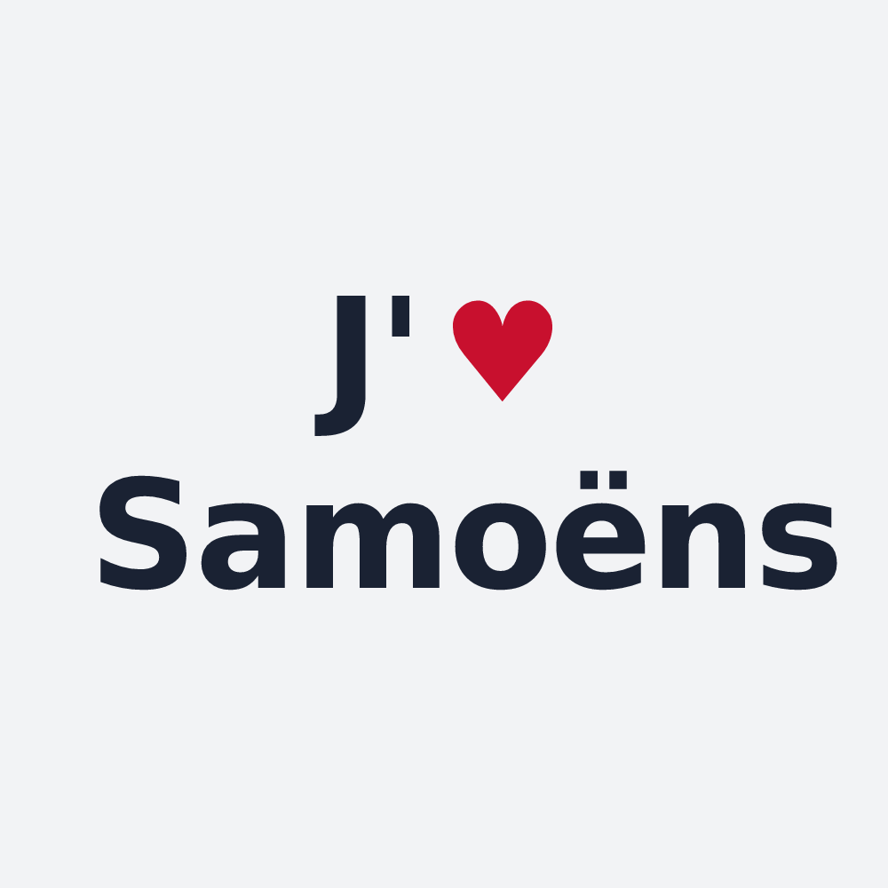 Poster personnalisé Samoëns — design J'aime Samoëns