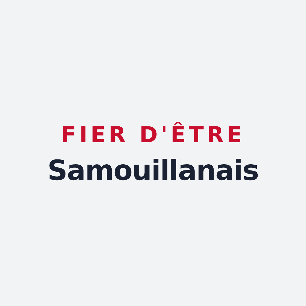 Poster « Fier d'être Samouillanais » — design pour Samouillan