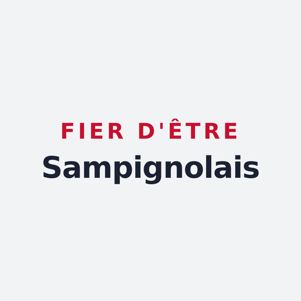 Poster « Fier d'être Sampignolais » — design pour Sampigny