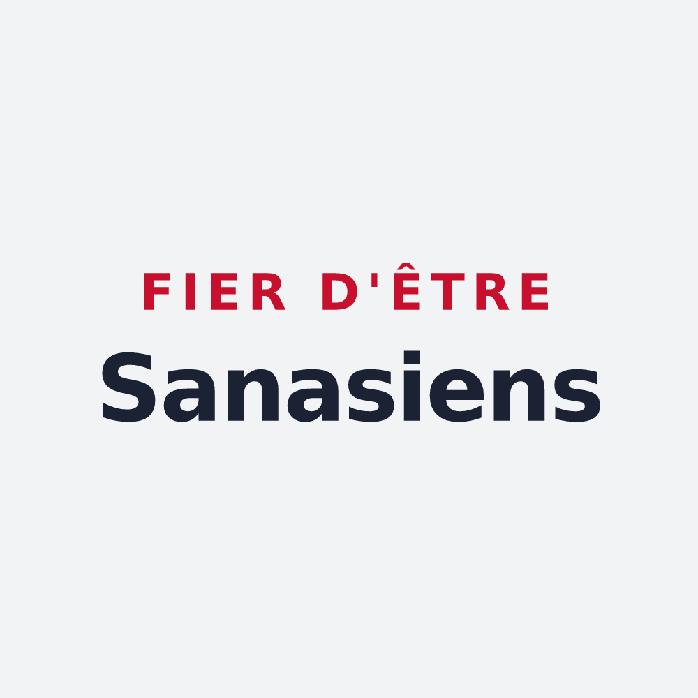 Poster « Fier d'être Sanasiens » — design pour Sana