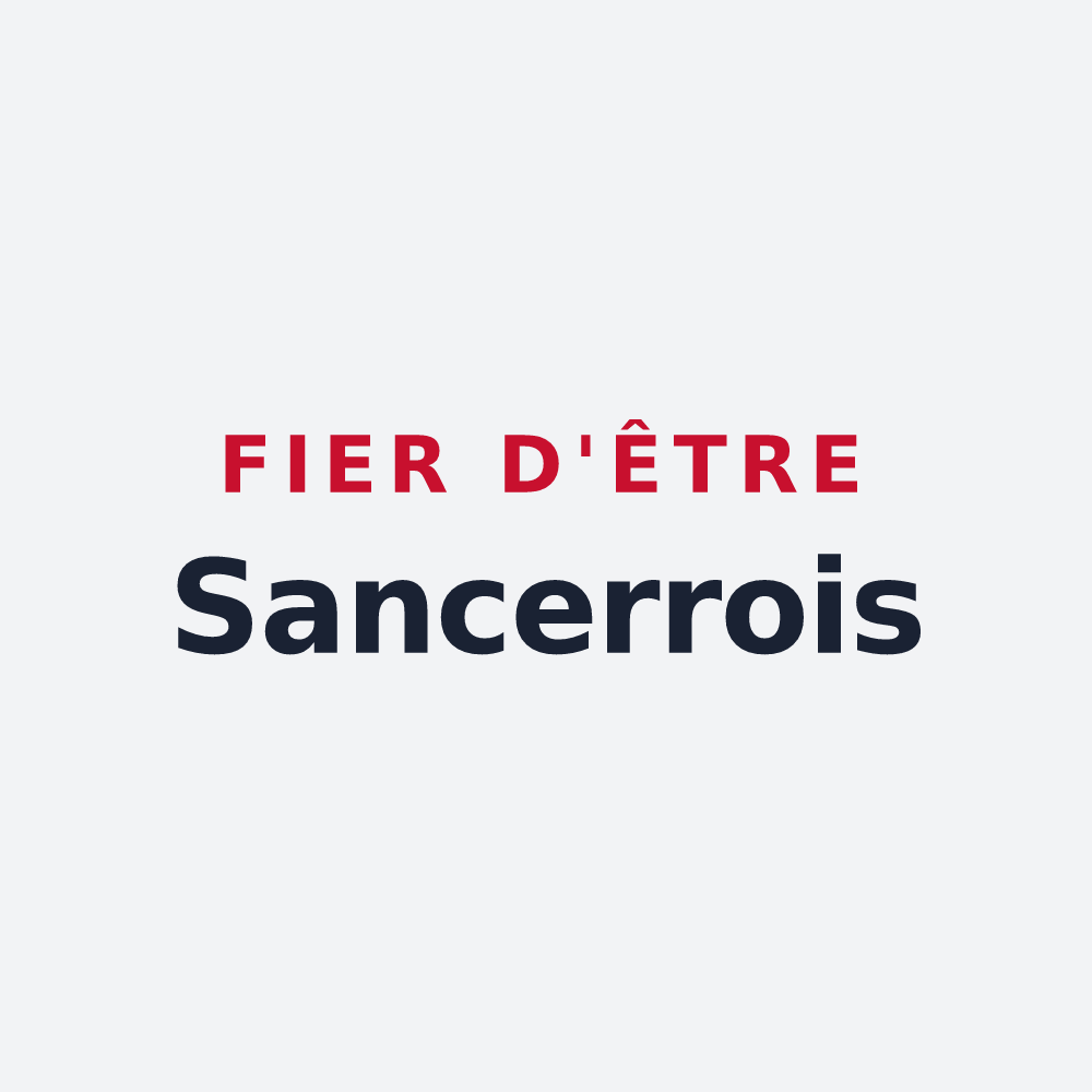 Poster « Fier d'être Sancerrois » — design pour Sancerre