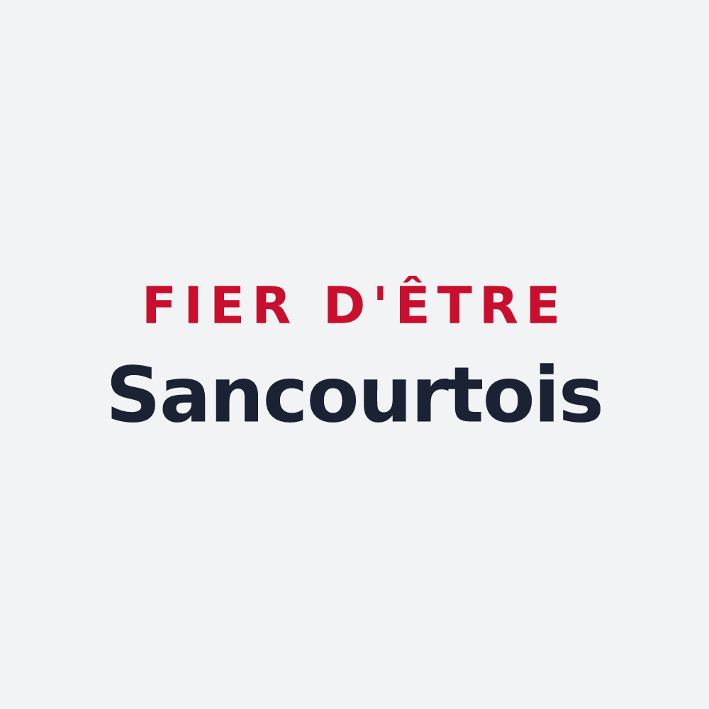 Poster « Fier d'être Sancourtois » — design pour Sancourt