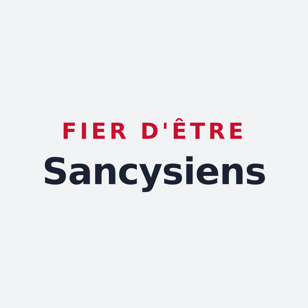 Poster « Fier d'être Sancysiens » — design pour Sancy-les-Cheminots