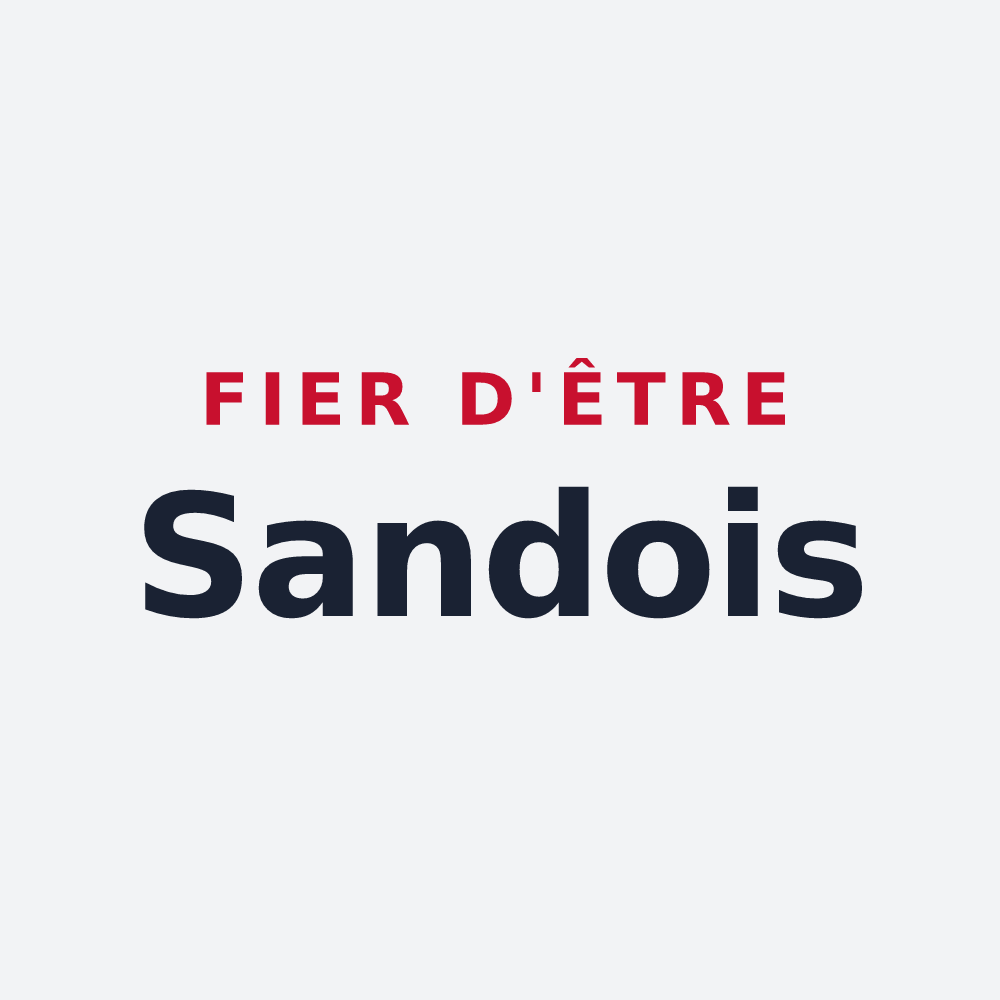 Poster « Fier d'être Sandois » — design pour Sand