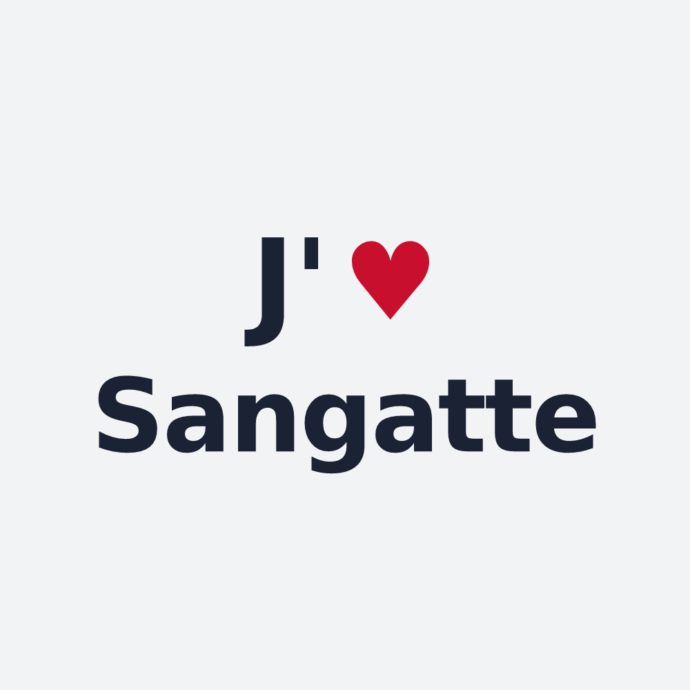 Poster personnalisé Sangatte — design J'aime Sangatte