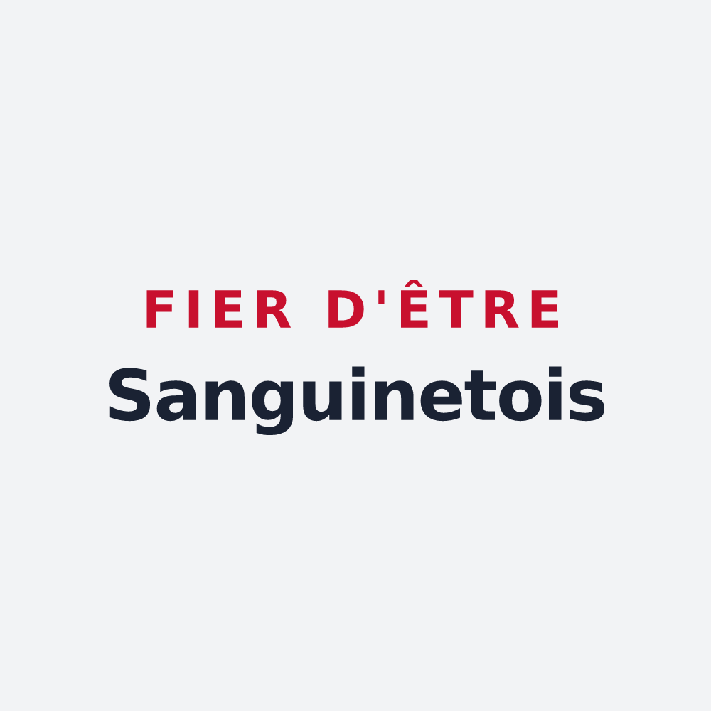 Poster « Fier d'être Sanguinetois » — design pour Sanguinet