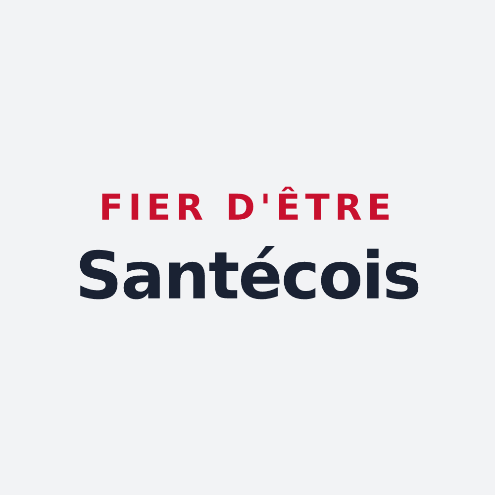 Poster « Fier d'être Santécois » — design pour Santec