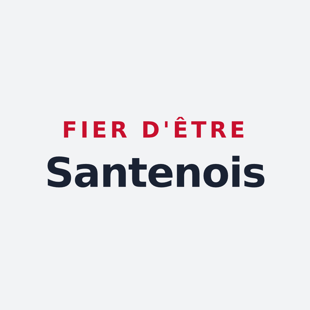 Poster « Fier d'être Santenois » — design pour Santeny