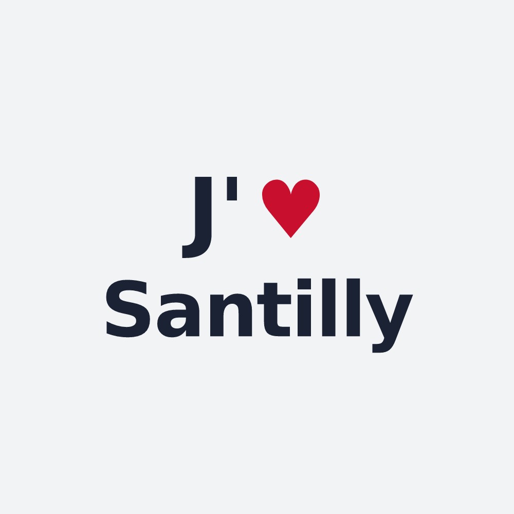 Poster personnalisé Santilly — design J'aime Santilly